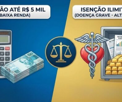 Isenção baixa e alta renda