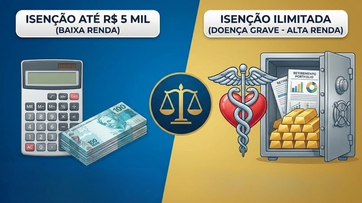 Isenção baixa e alta renda